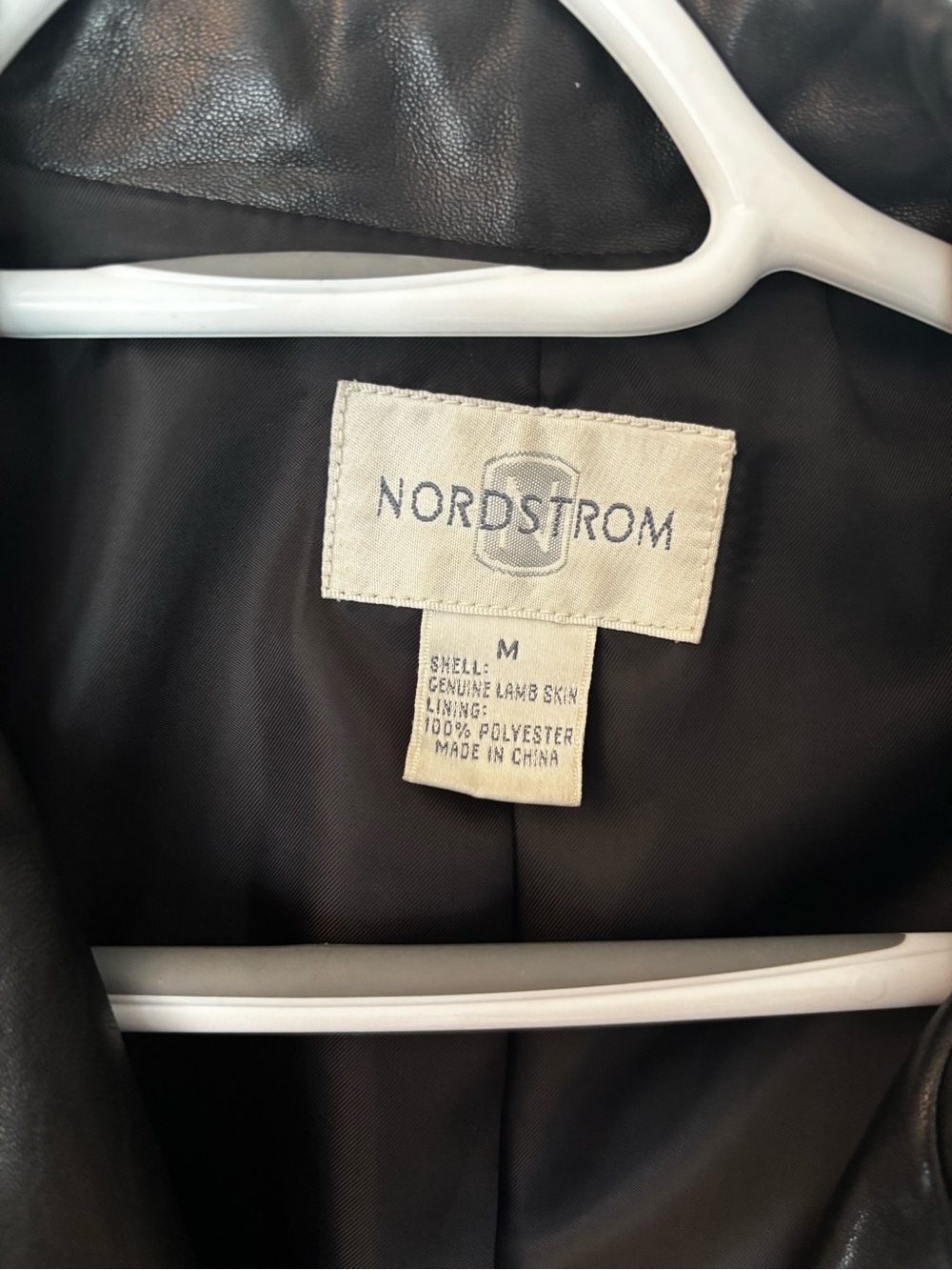 Nordstrom Women’s Dark Brown Leather Blazer Jacket - Picture 2 of 2